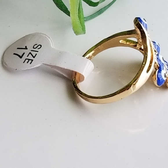 Evil Eye Protection Fashion Blue Ring size 7 - Picture 2 of 4